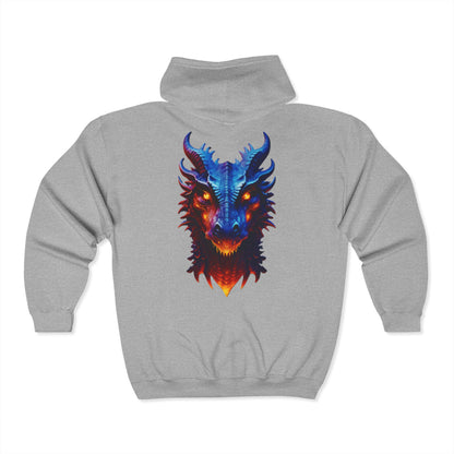 Dragon Fury Zip Up Hoodie