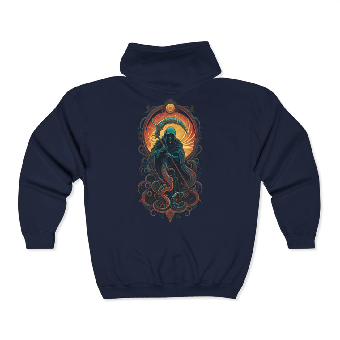 Ornate Mortality Zip Up Hoodie