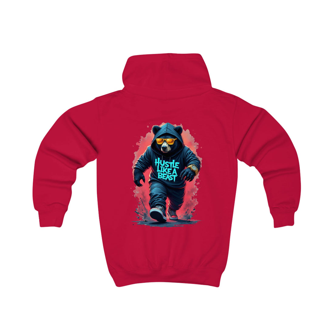 Hustle Like A Beast Youth Hoodie