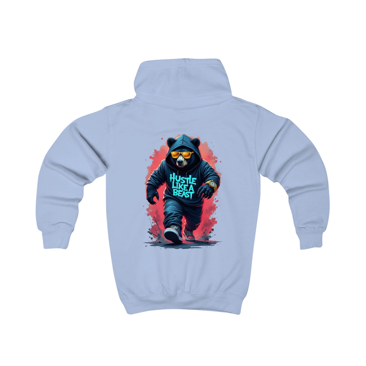 Hustle Like A Beast Youth Hoodie