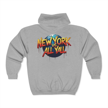 New York VS All Yall Zip Up Hoodie