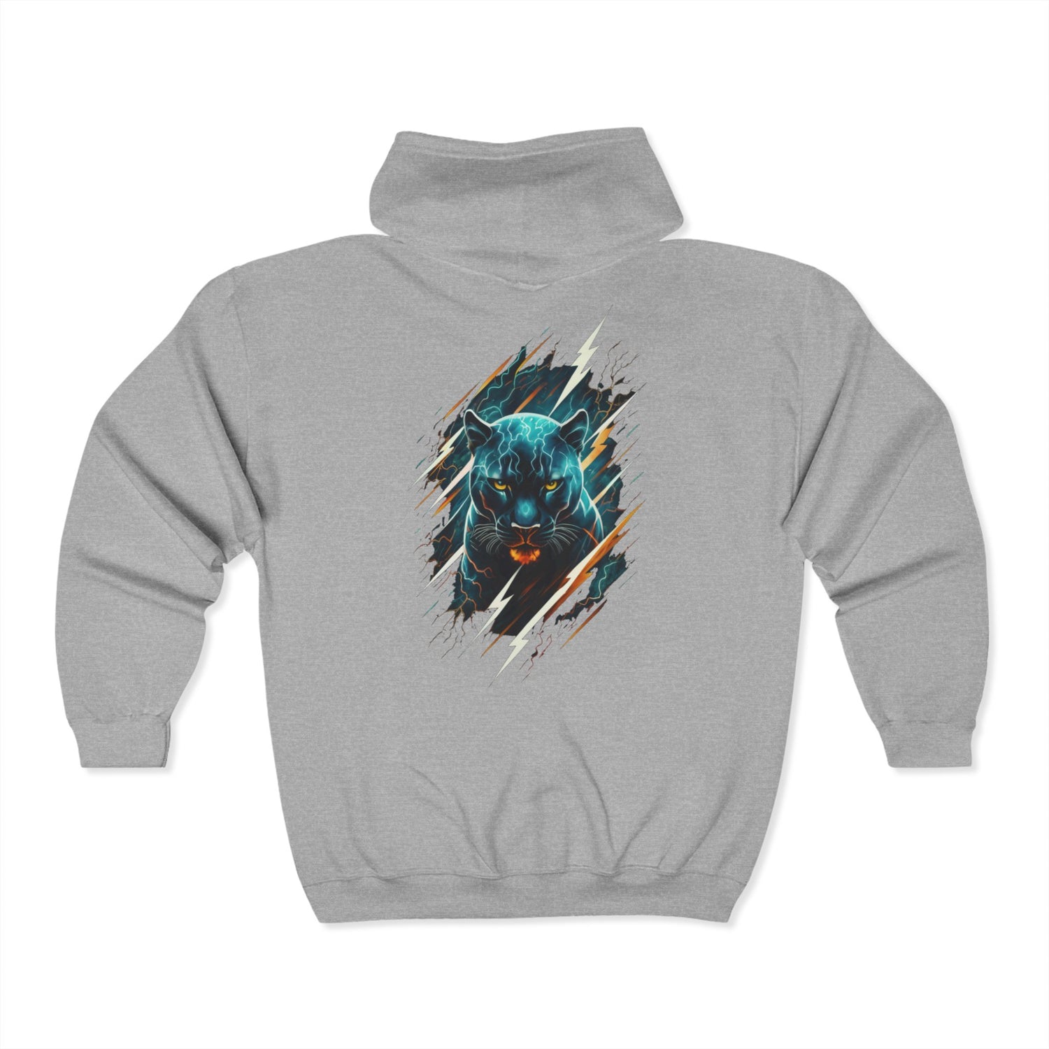 Jungle Lightning Zip Up Hoodie