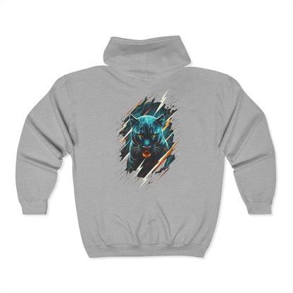Jungle Lightning Zip Up Hoodie