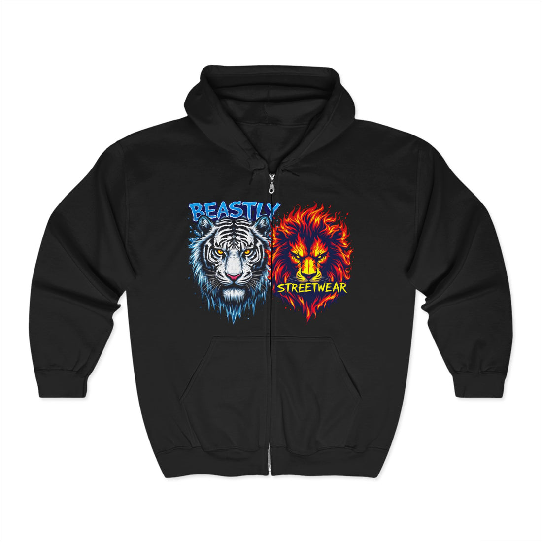 Beasts Of Fire And Ice Zip Up Hoodie