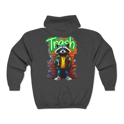 Trash Zip Up Hoodie