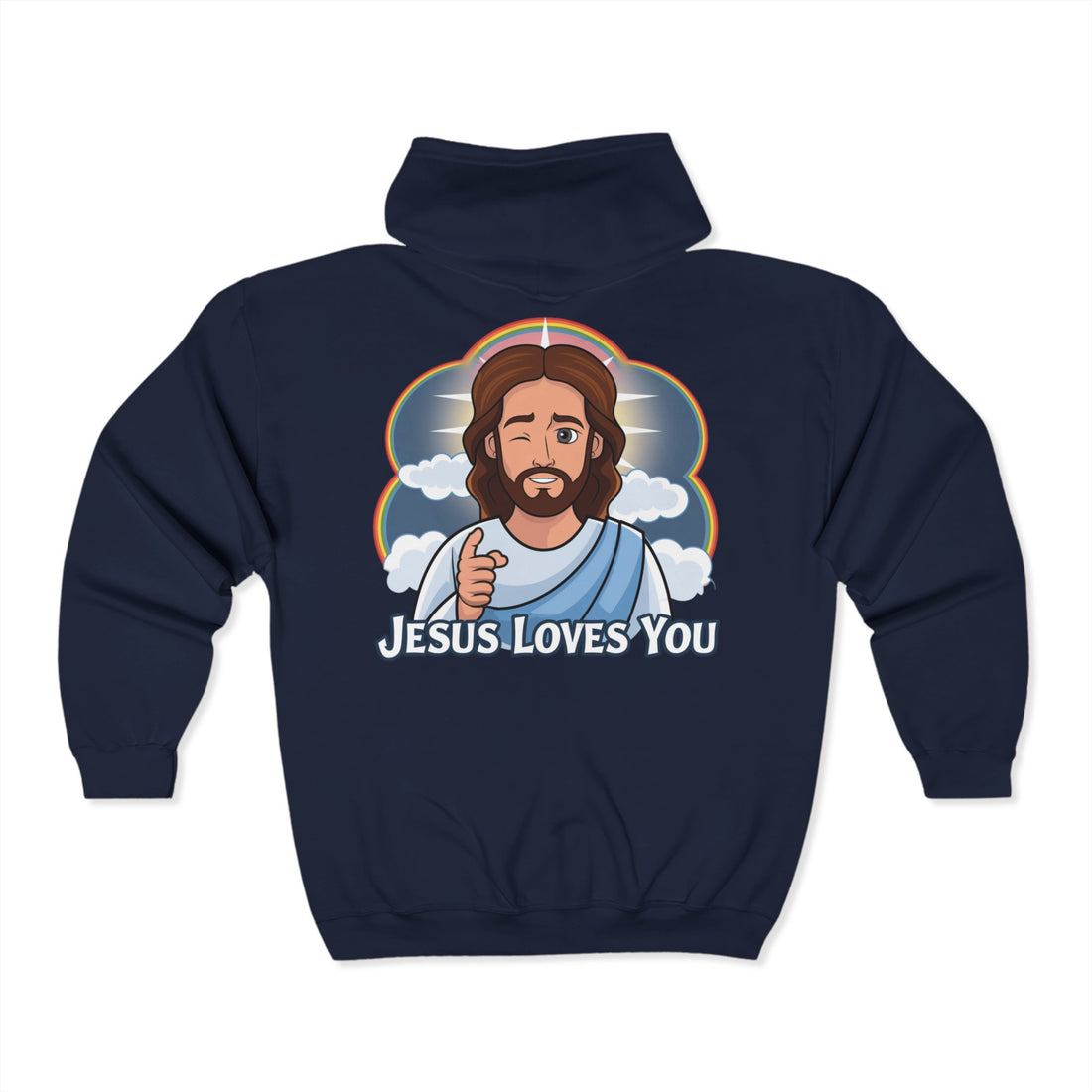 Jesus Loves You Zip Up Hoodie