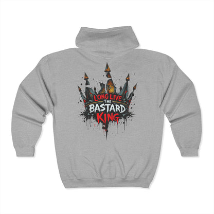 Long Live The Bastard King Zip Up Hoodie