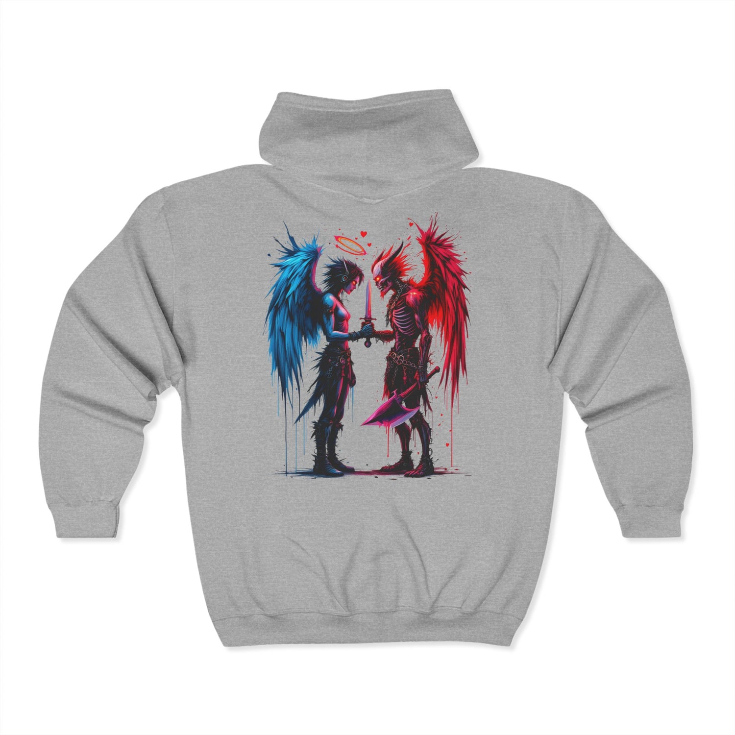 Halo And Hellfire Zip Up Hoodie