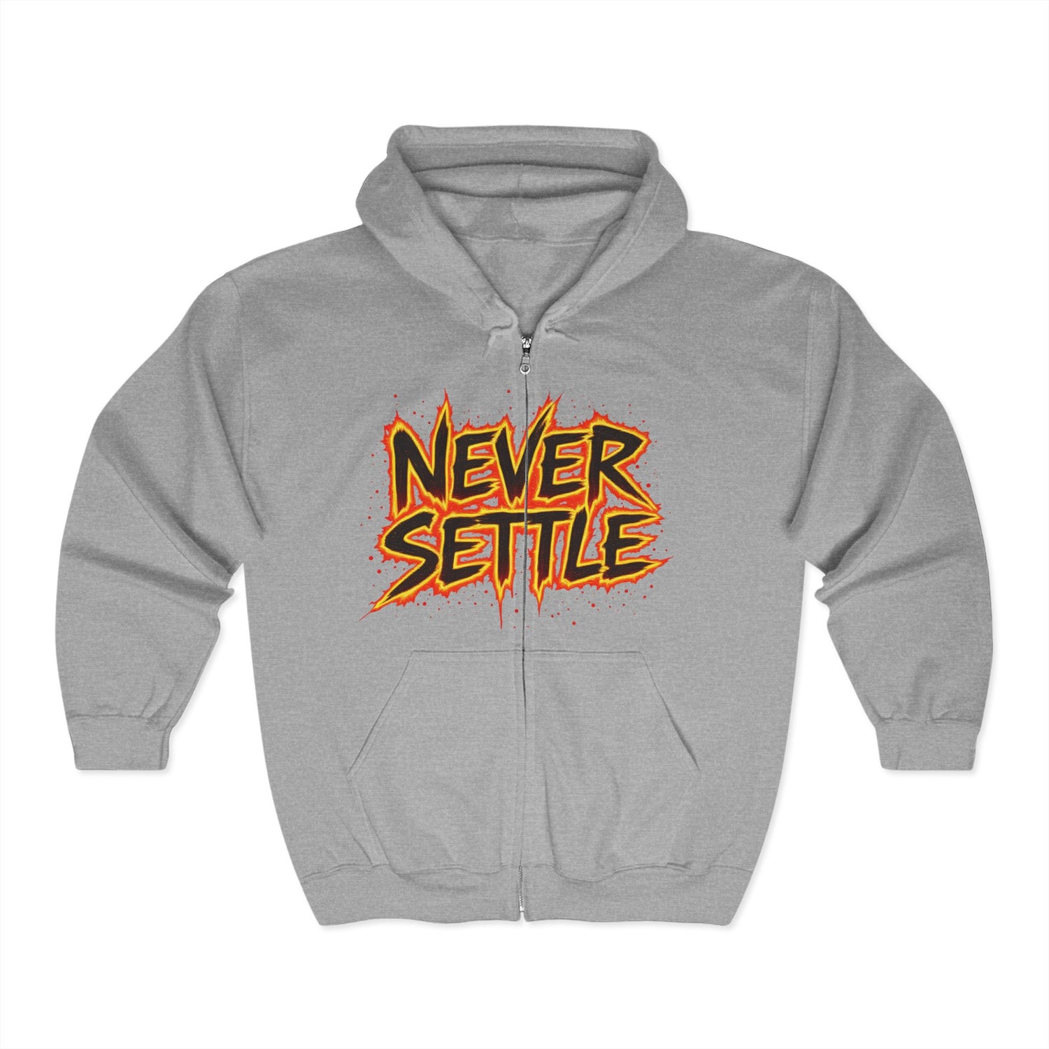 Never Settle Zip Up Hoodie