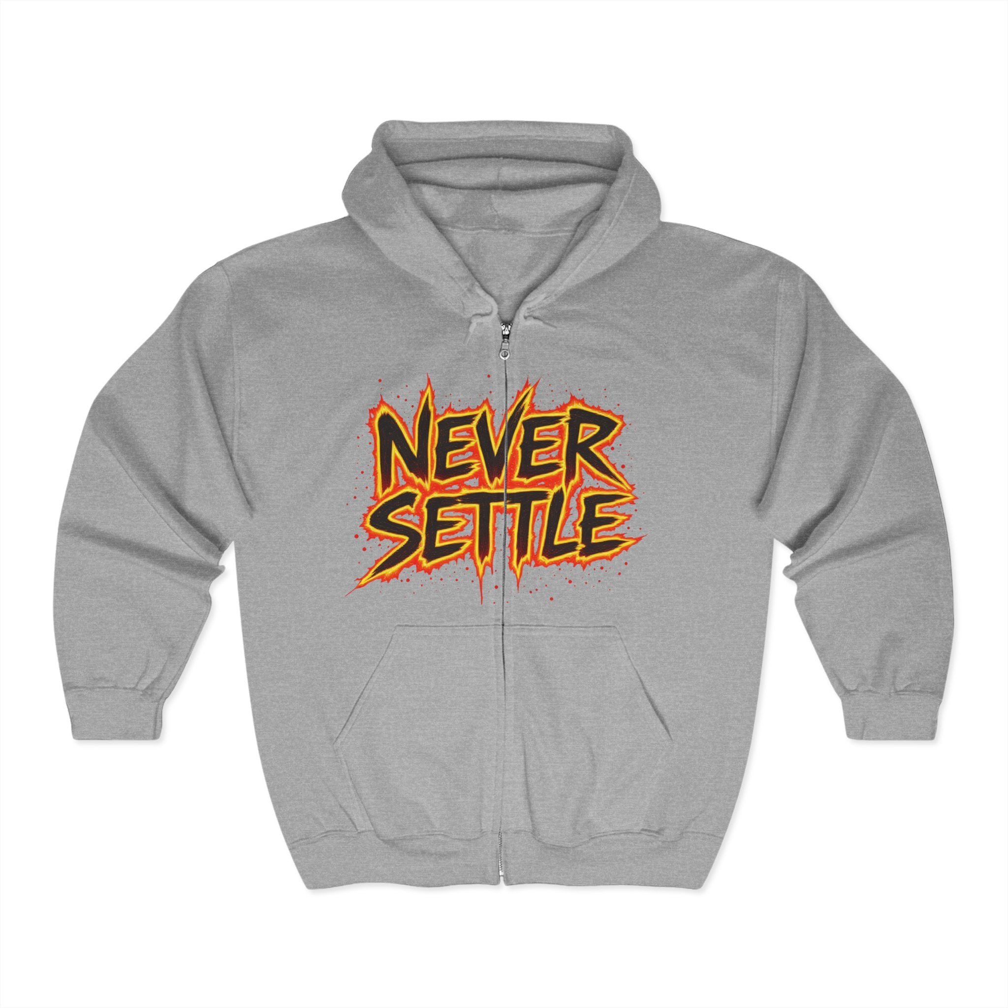 Never Settle Zip Up Hoodie