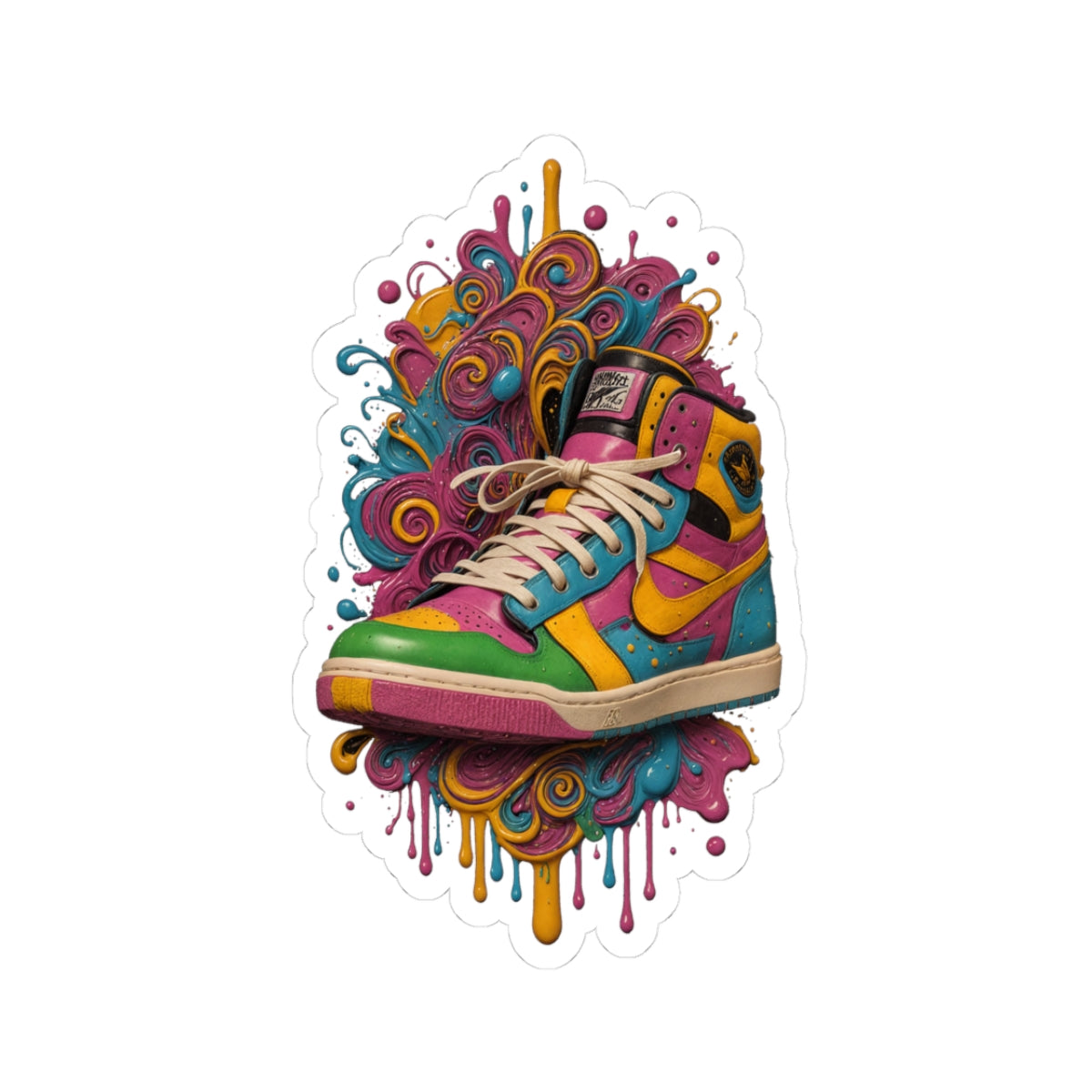 Color Burst Step Sticker