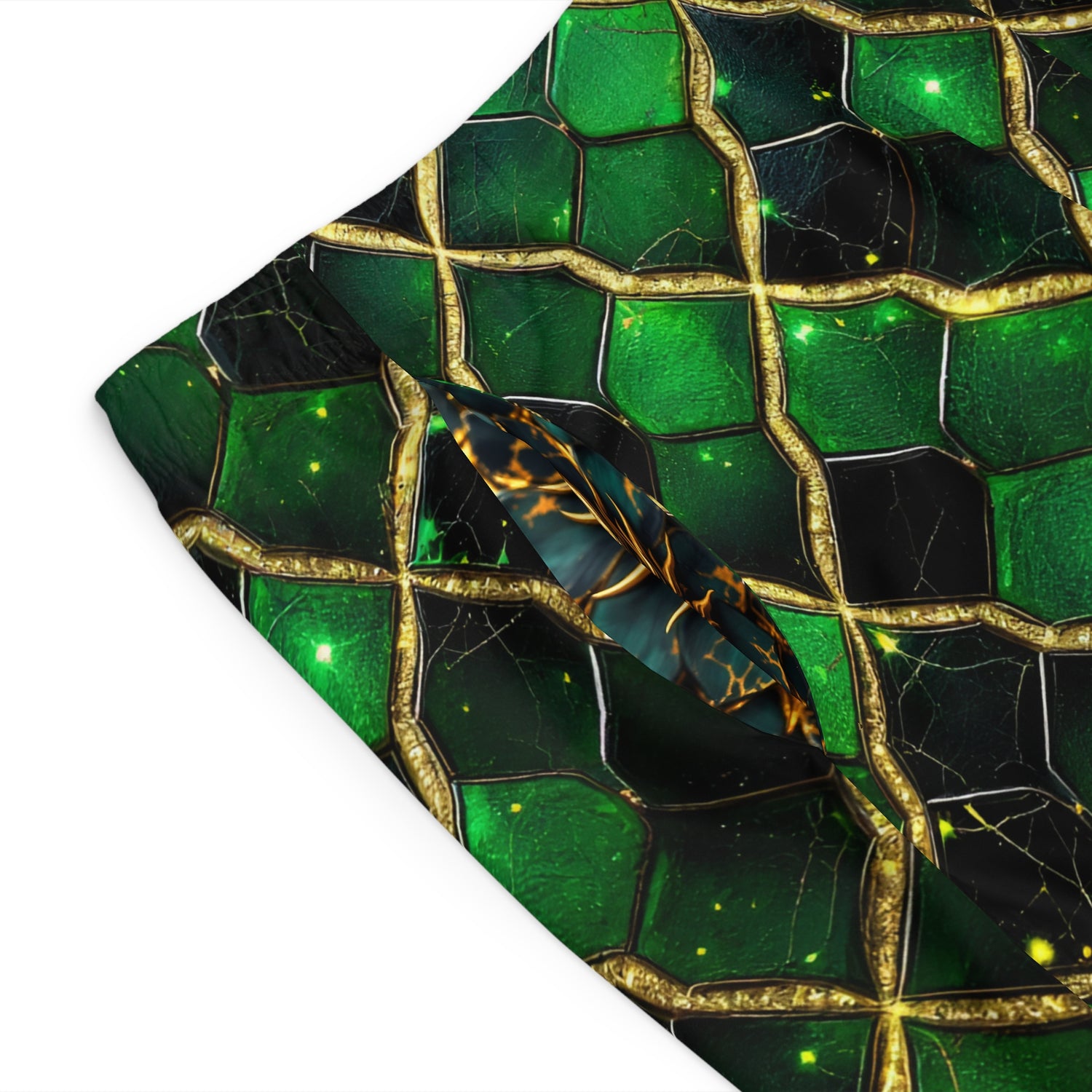 Emerald Serpent Scale Shorts