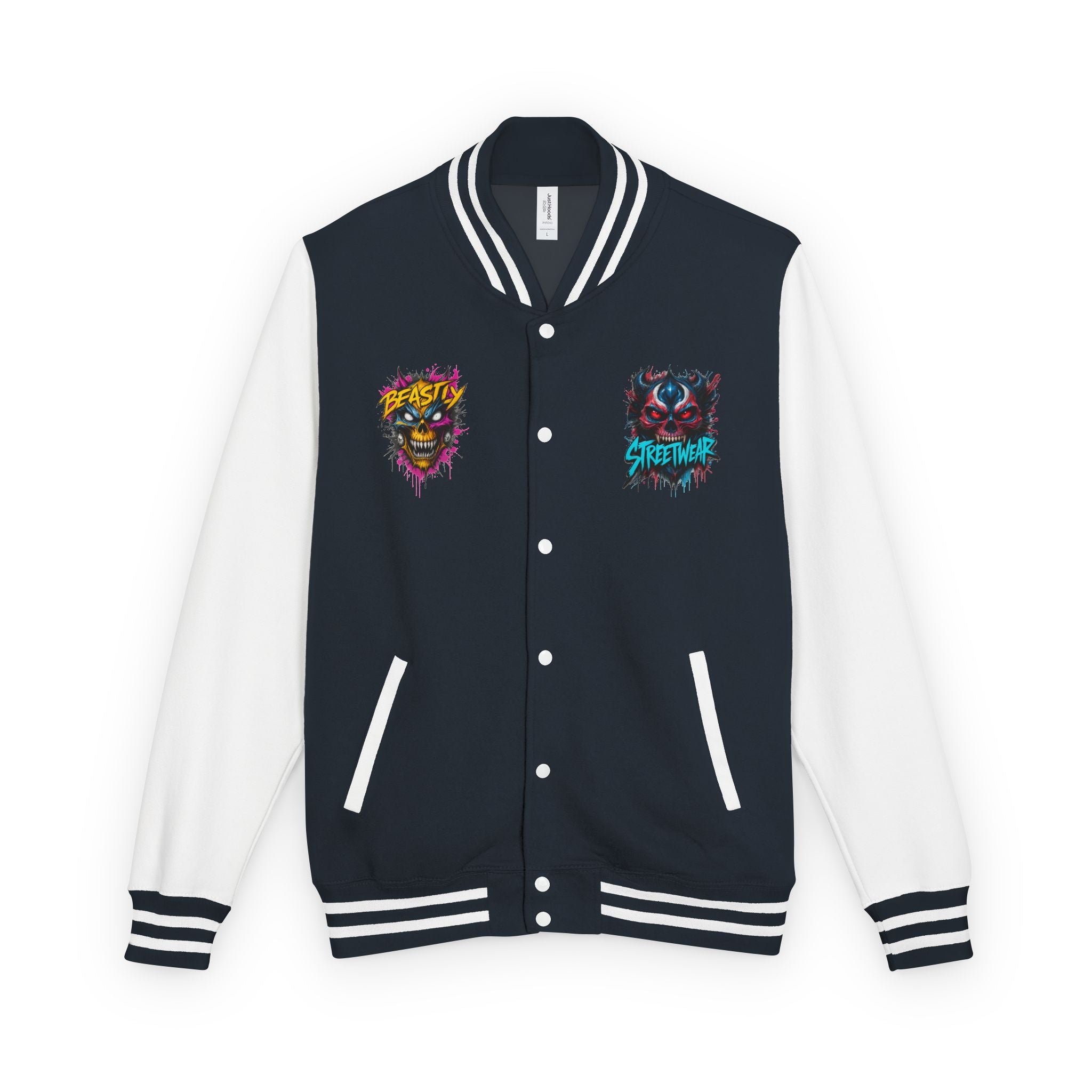 Beastly Streetwear Halloween Heavyweight Letterman Jacket