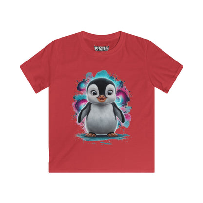Neon Snowflake Splash Youth Tee