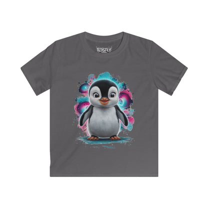 Neon Snowflake Splash Youth Tee