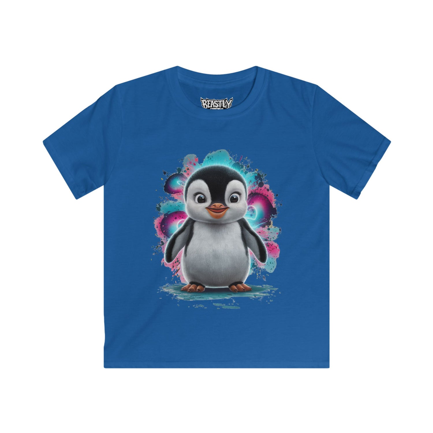 Neon Snowflake Splash Youth Tee