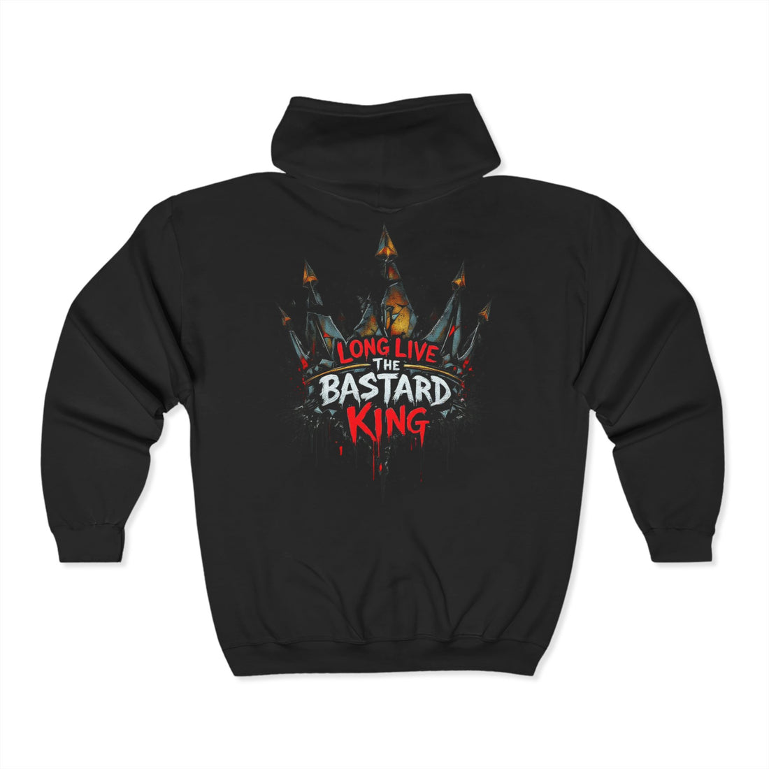 Long Live The Bastard King Zip Up Hoodie
