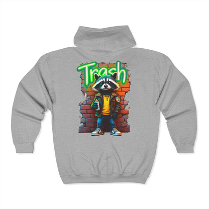 Trash Zip Up Hoodie