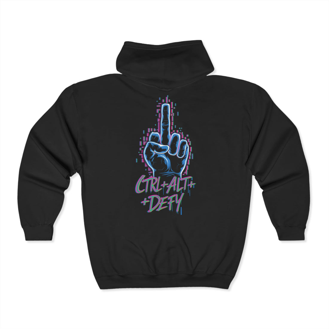 Control+Alt+Defy Zip Up Hoodie