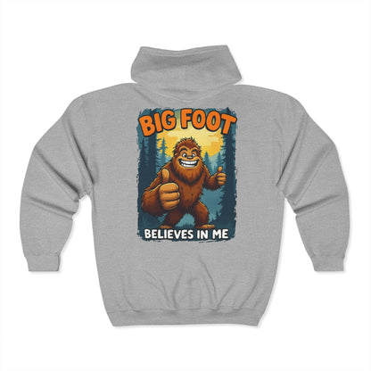 Big Foot Believes In Me Zip Up Hoodie