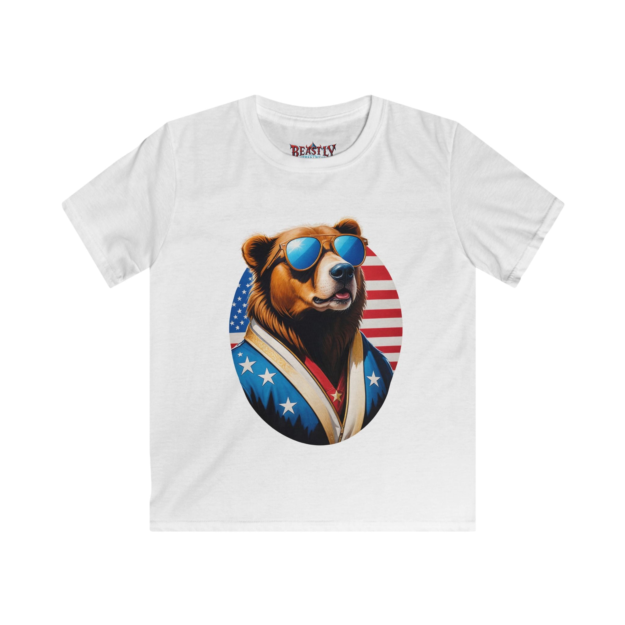 Bear Spangled Banner Youth Tee