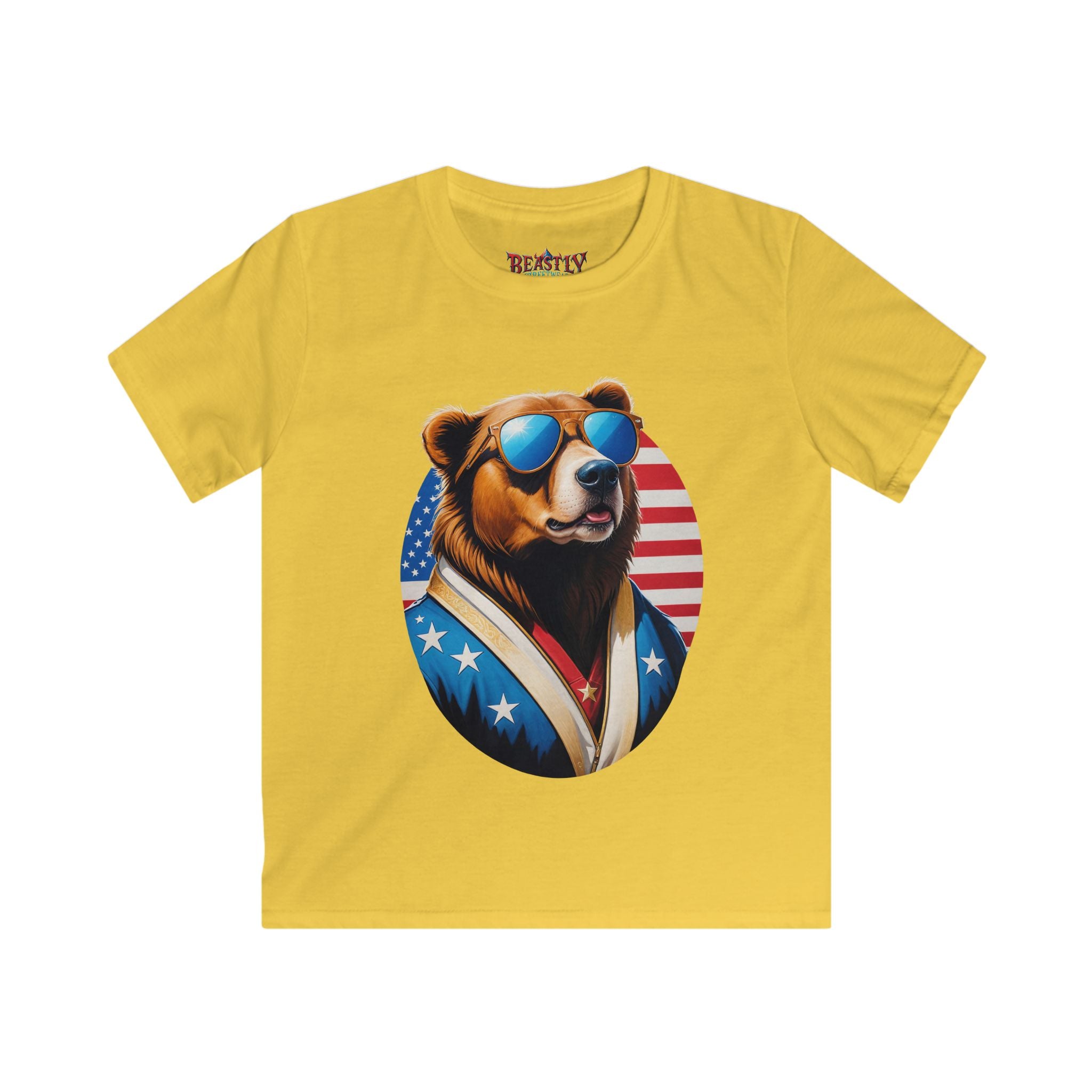 Bear Spangled Banner Youth Tee