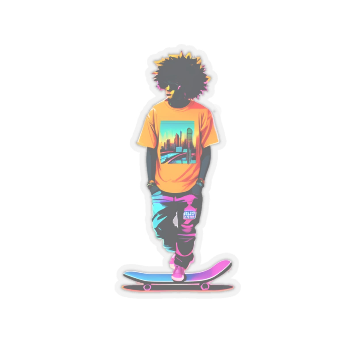 City Surfer Sticker