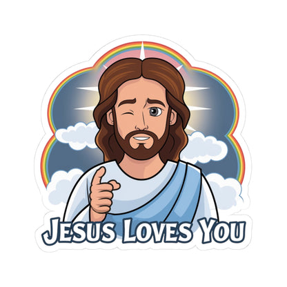 Jesus Loves You Sticker